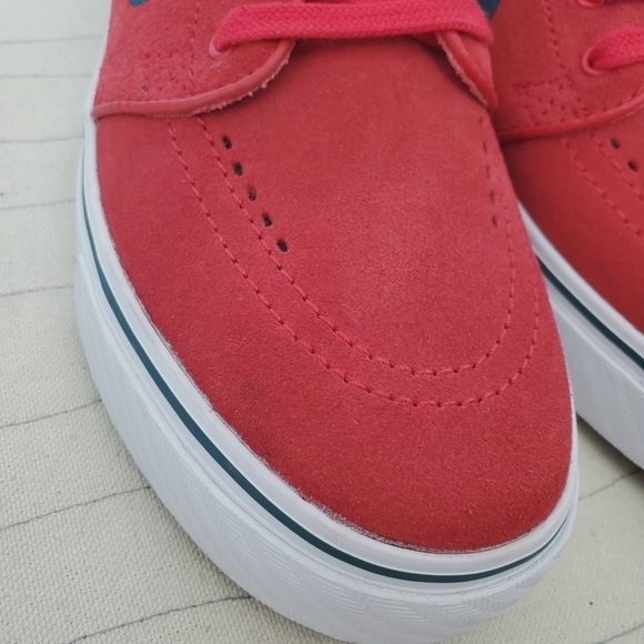 NIKE Mens SB Dunk Zoom Air 2016 Stefan Janoski Red Suede Shoes 333824-613 Sz 5 - Picture 4 of 13